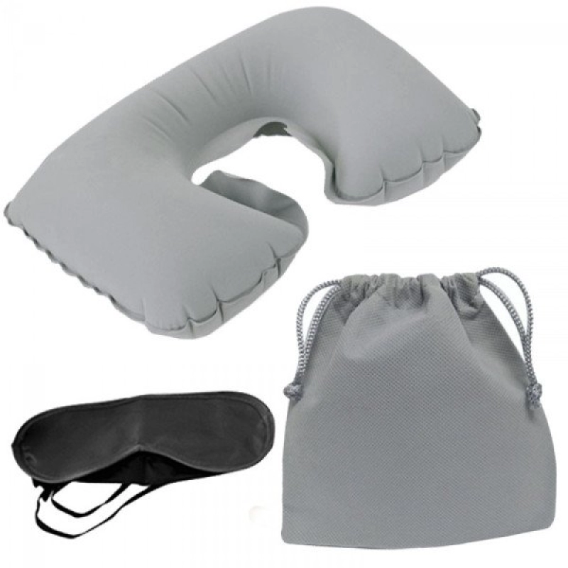 Set Viajero, cojin, tapa oidos y cubreojos, 16.3 x 11 cmts.