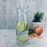 Vaso Pitillo Eleven, plastico, libre de BPA, 500 ml, 19.5 x 6.5 cmts